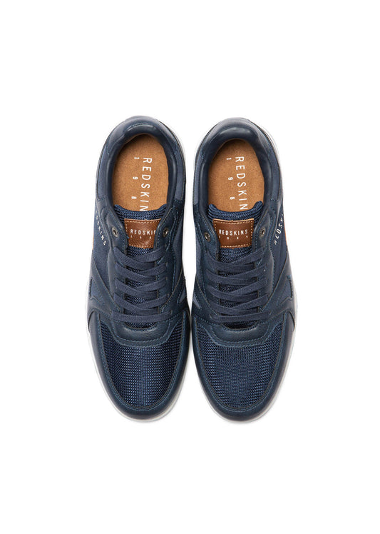Baskets cognac / marines ACTUEL