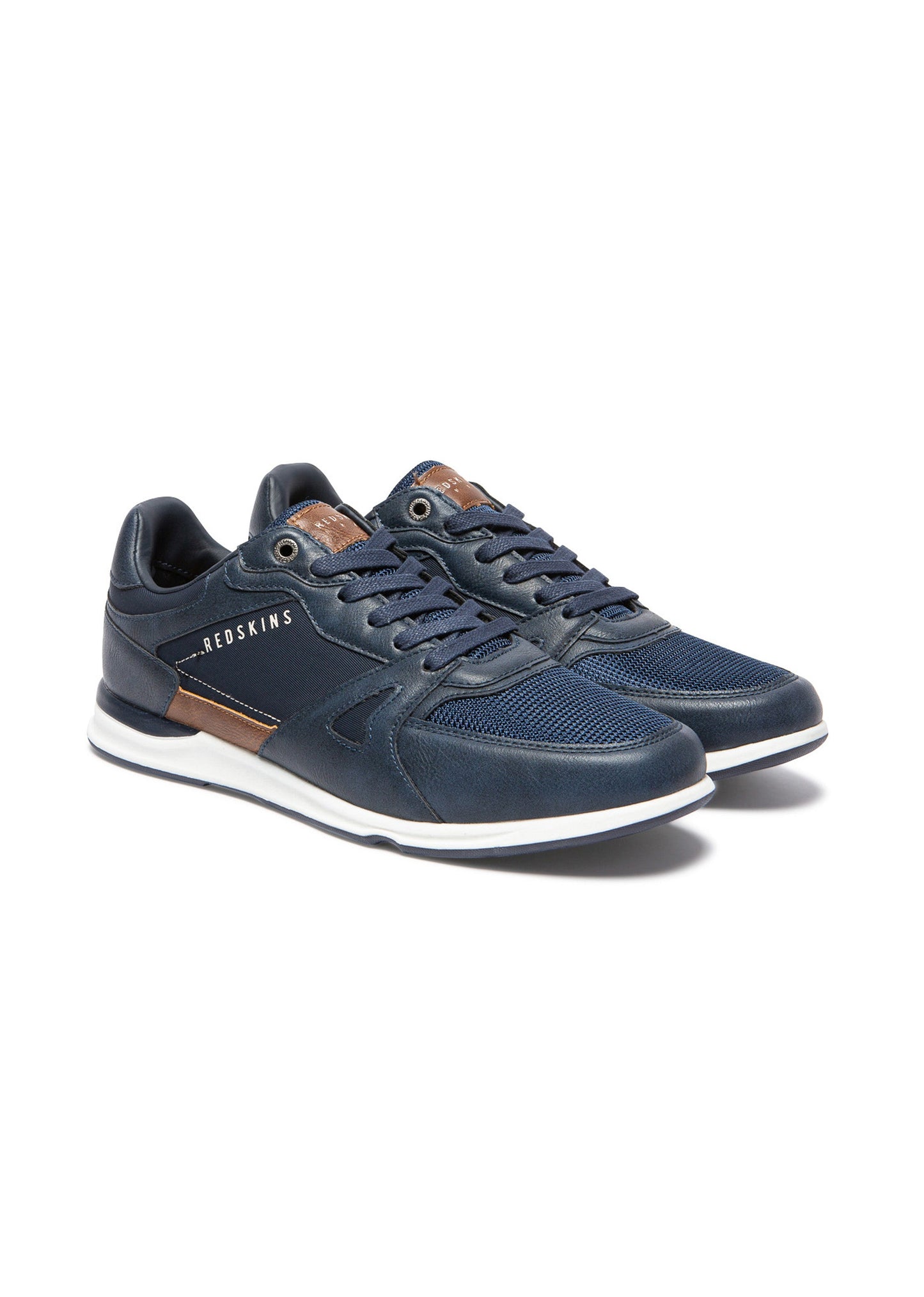 Baskets cognac / marines ACTUEL