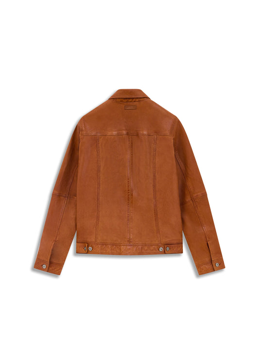 Veste en cuir or MASTER MUSTANG