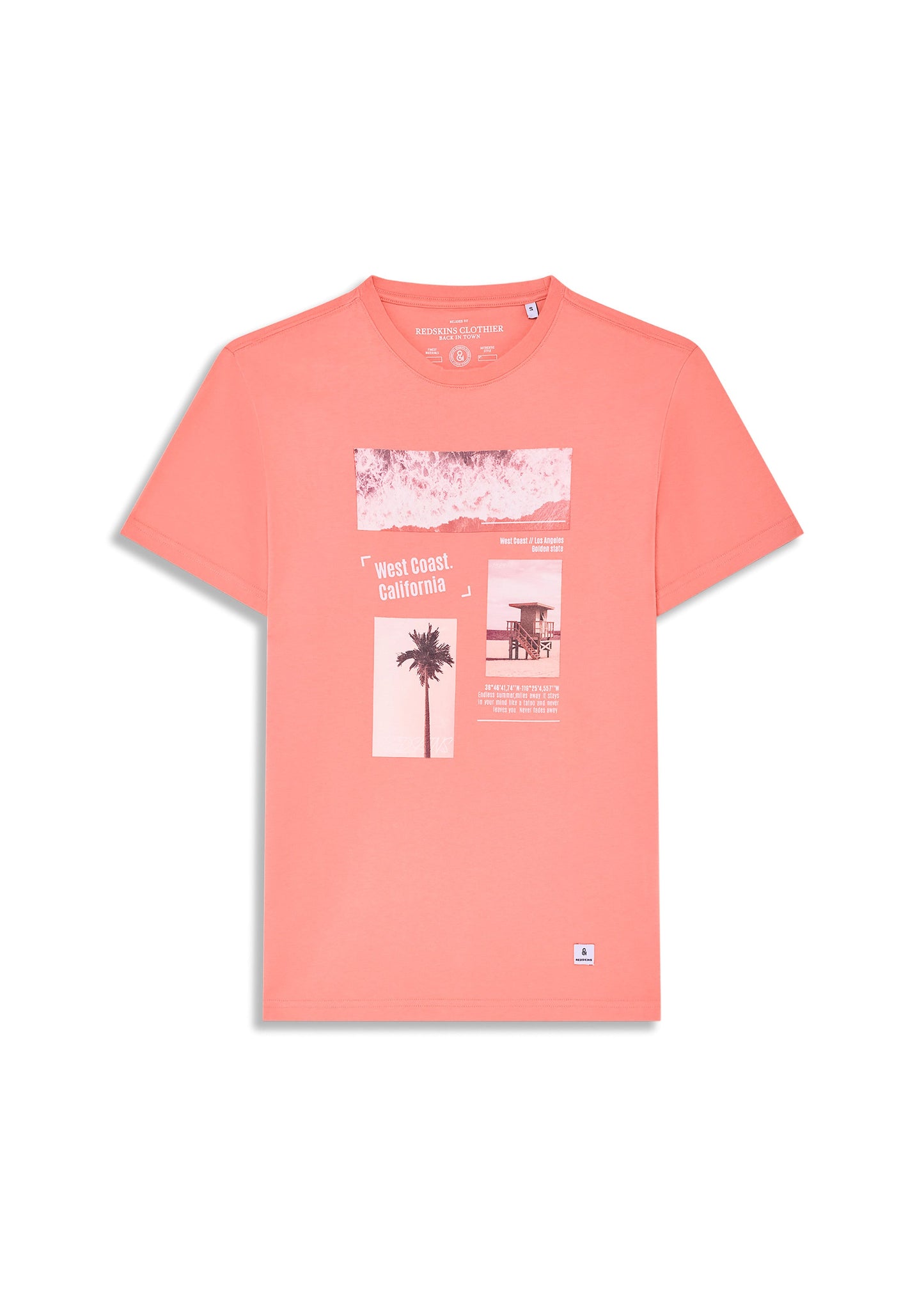 T-shirt rose PALMISLAND MARK