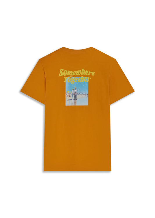 T-shirt orange SUMMER MAPS
