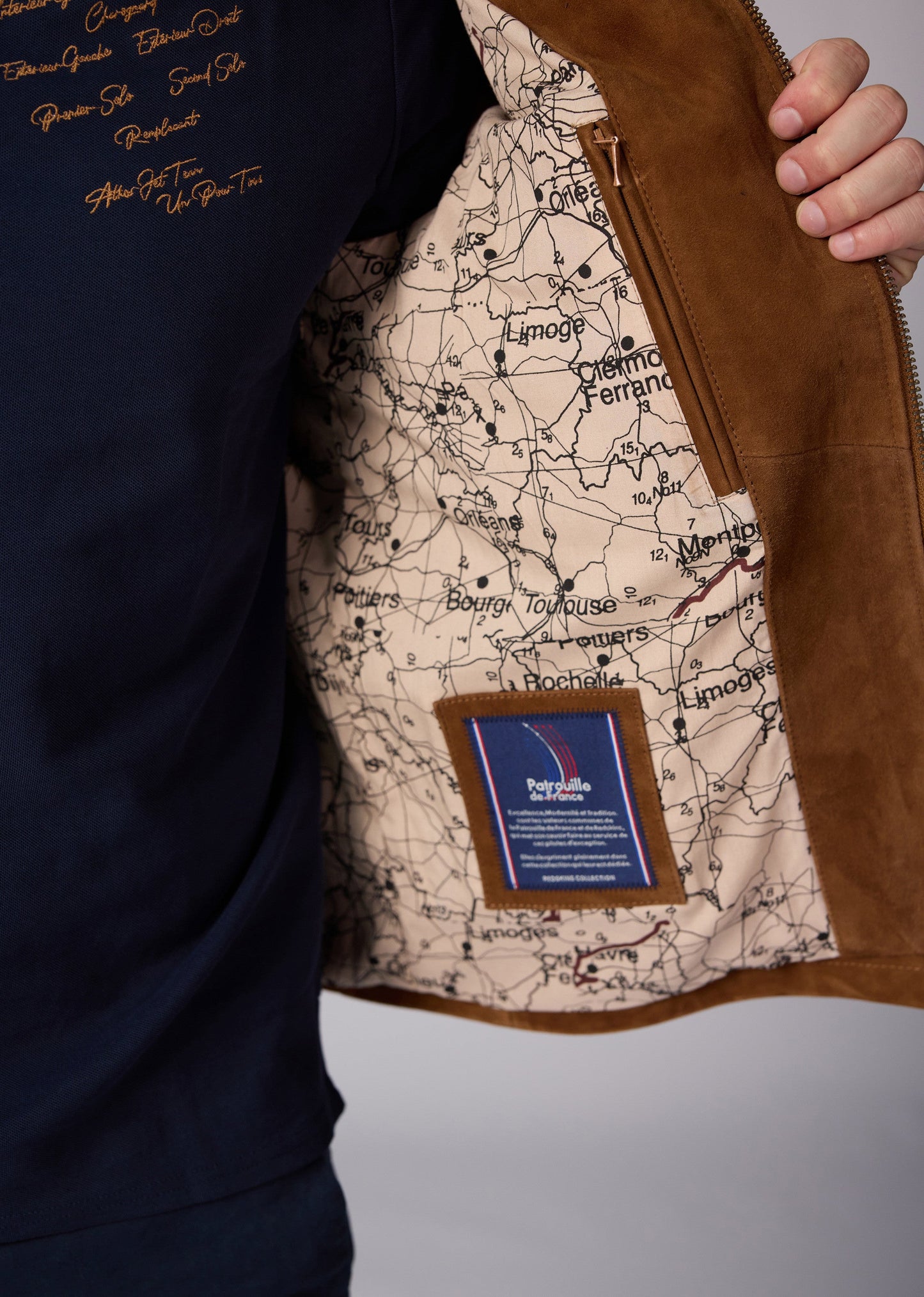 Blouson En Cuir camel SIKI FALCON