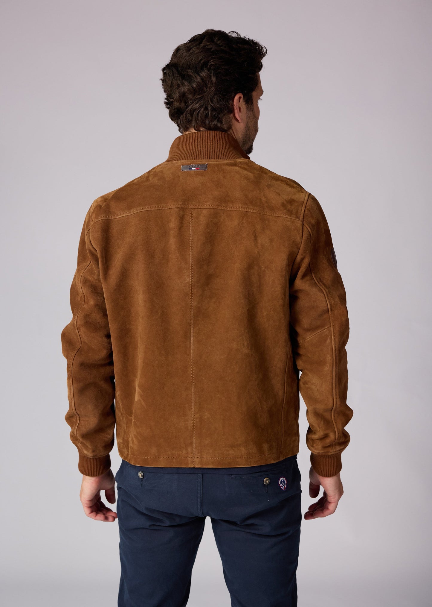 Blouson En Cuir camel SIKI FALCON
