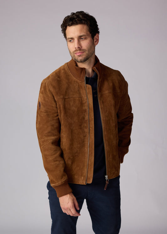 Blouson En Cuir camel SIKI FALCON