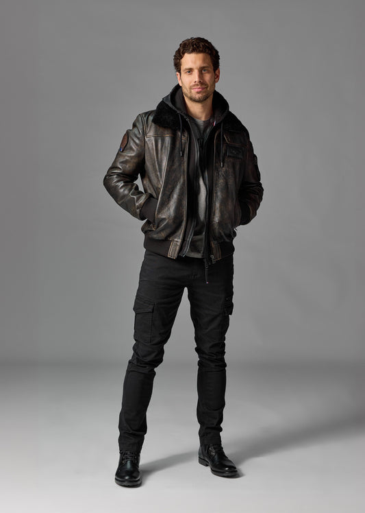 Cuir bleu marine RAFAL YCON