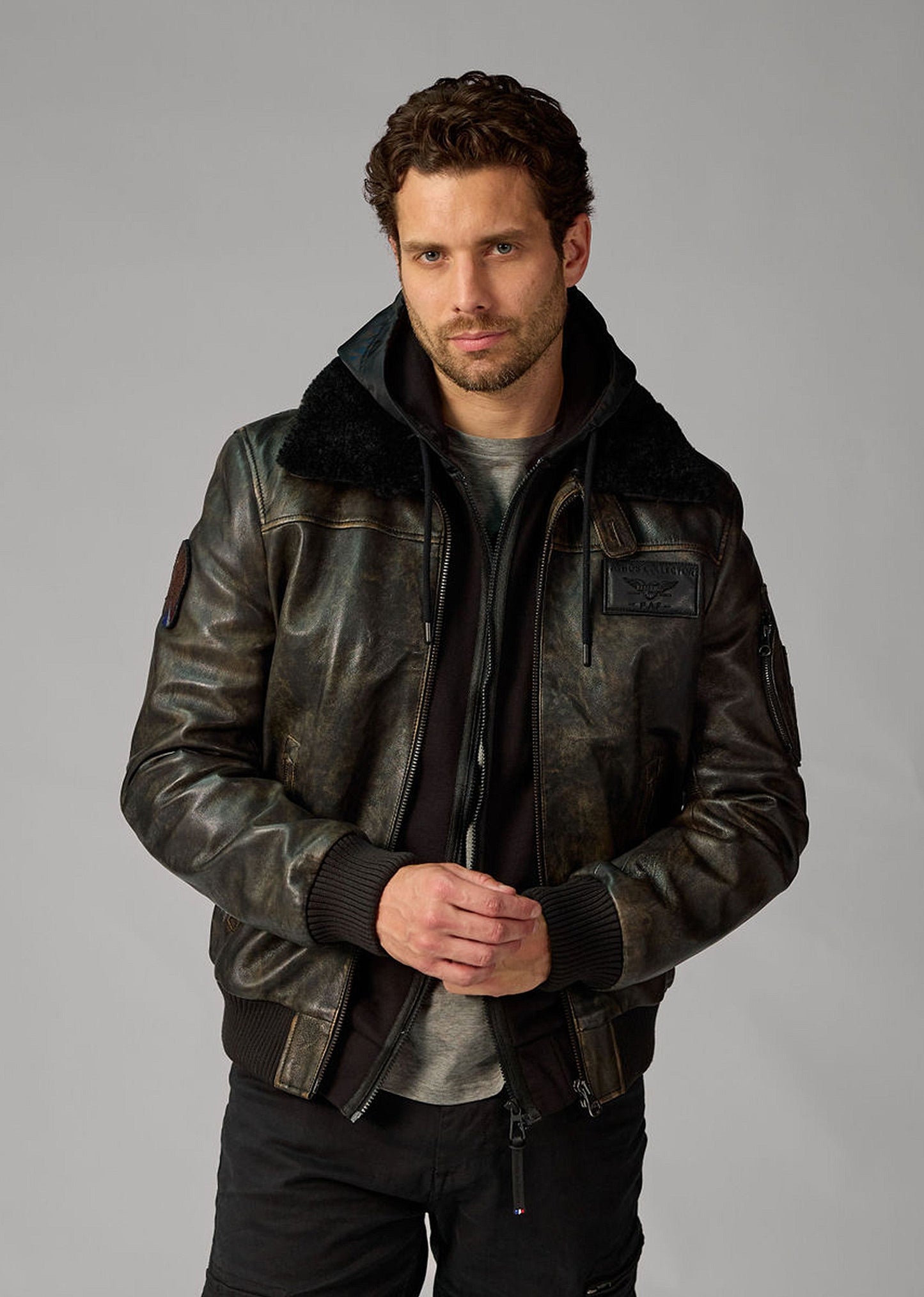 Cuir bleu marine RAFAL YCON