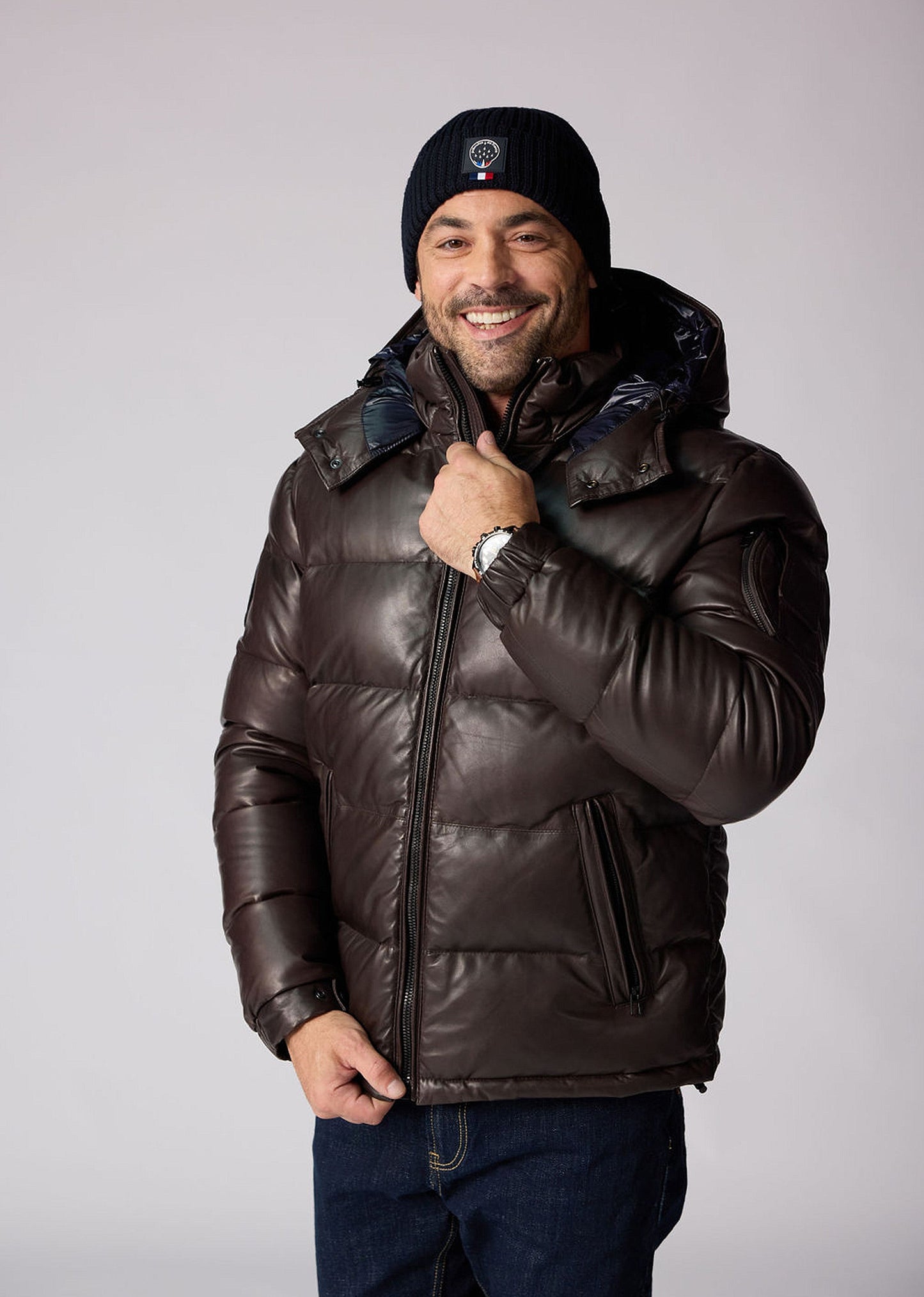 Cuir marron ALSACE PREMIUM