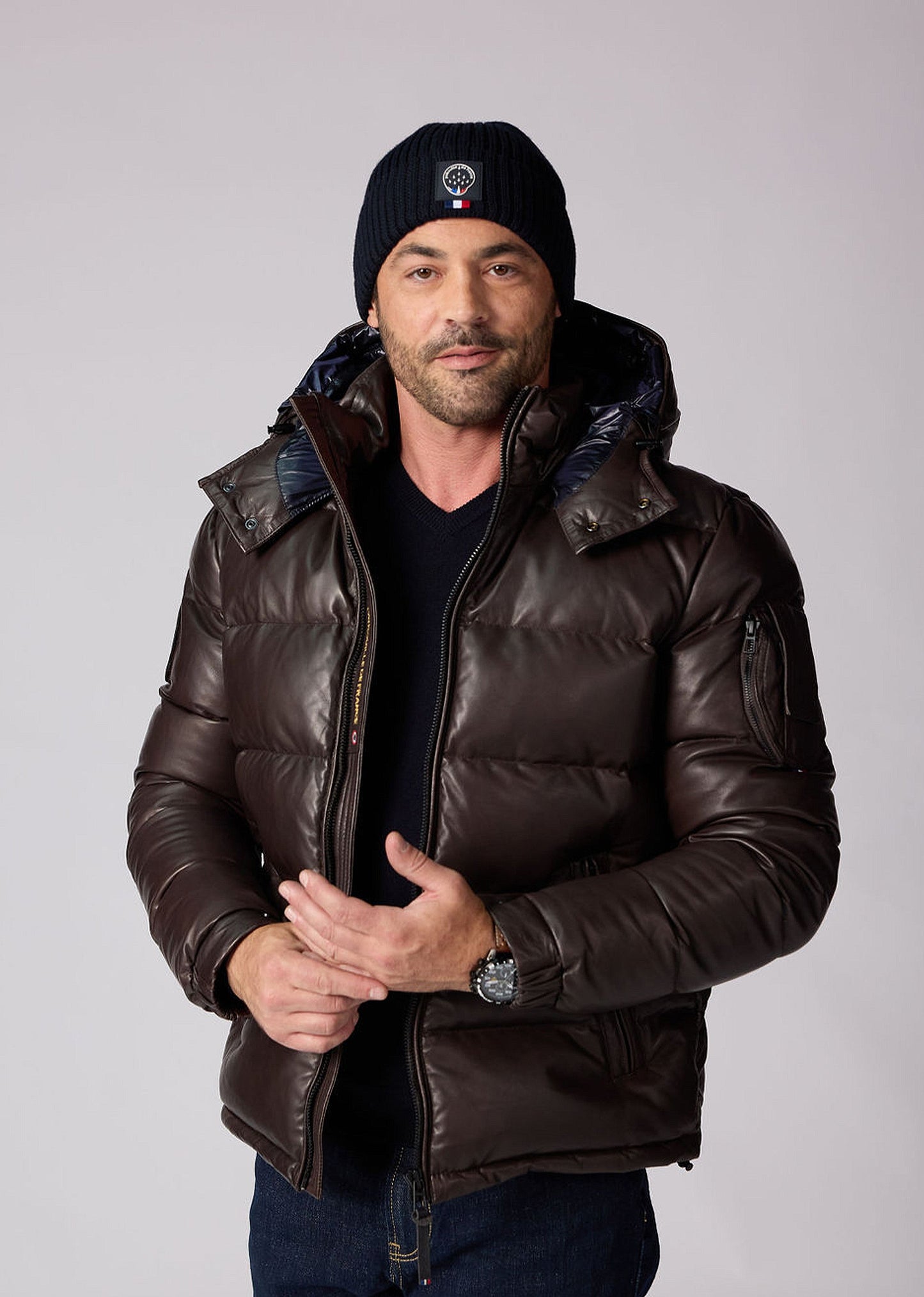 Cuir marron ALSACE PREMIUM