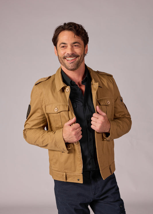 Veste marron AVIATOR FLY