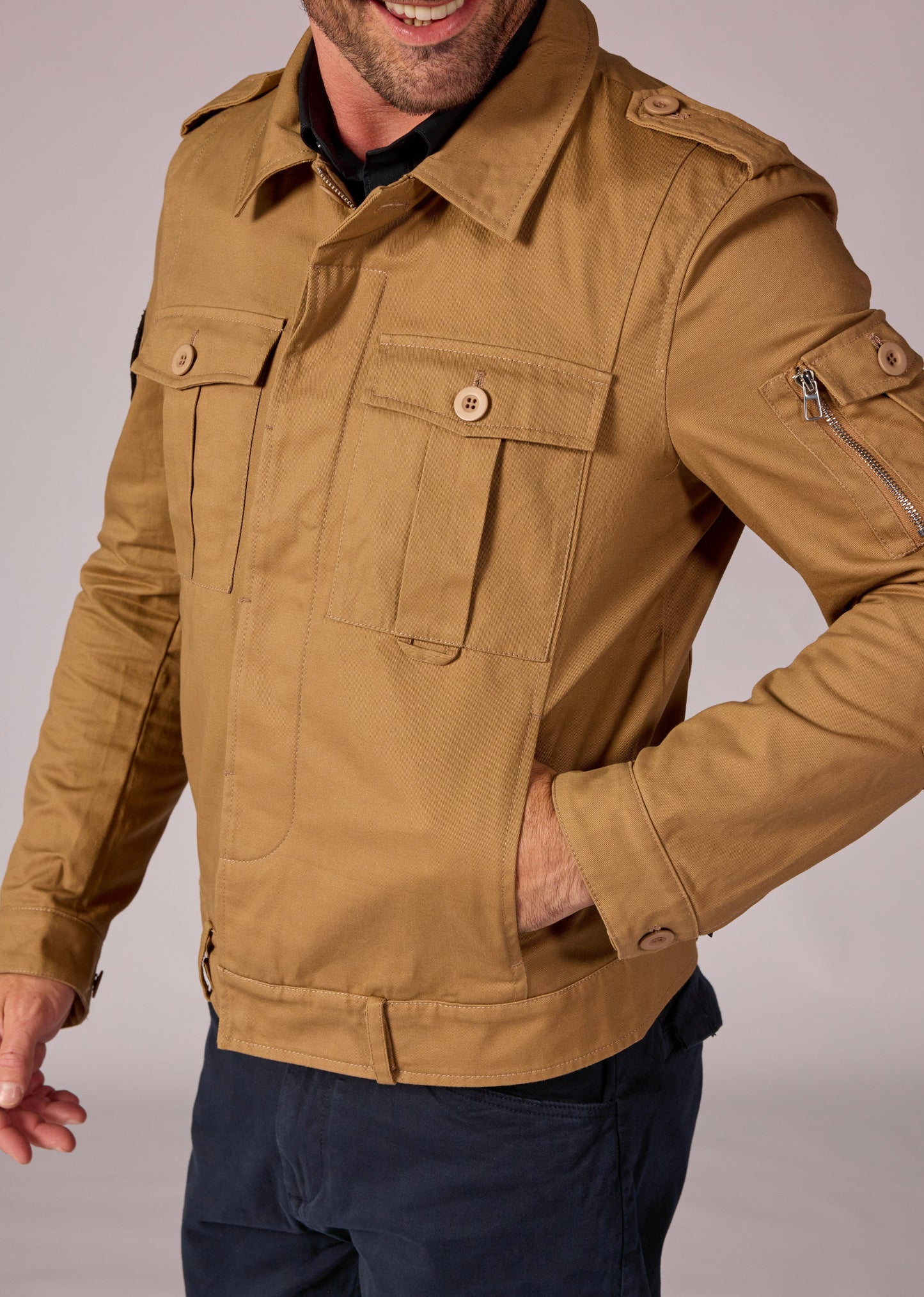 Veste marron AVIATOR FLY