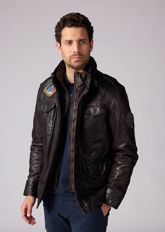 Cuir marron BATTLE DITY