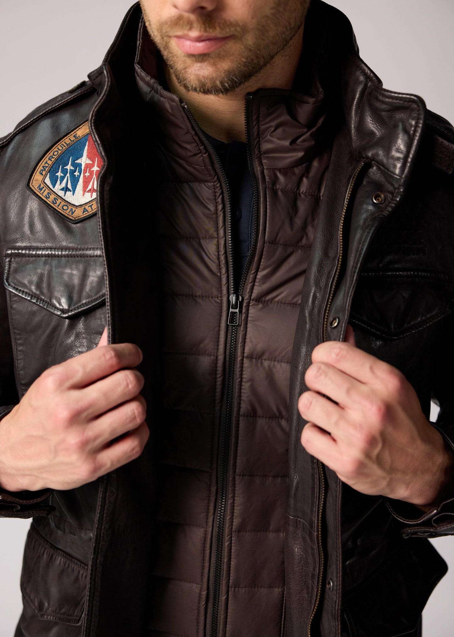 Cuir marron BATTLE DITY