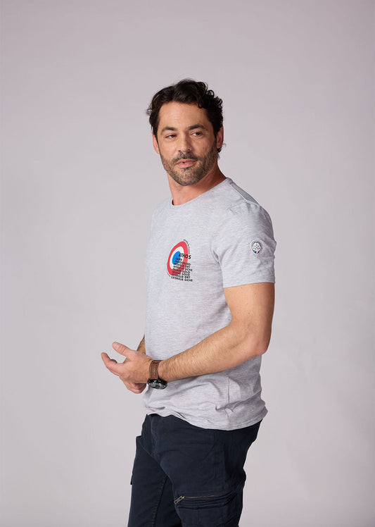 T-shirt manches courtes gris chiné MYSTER SELECT