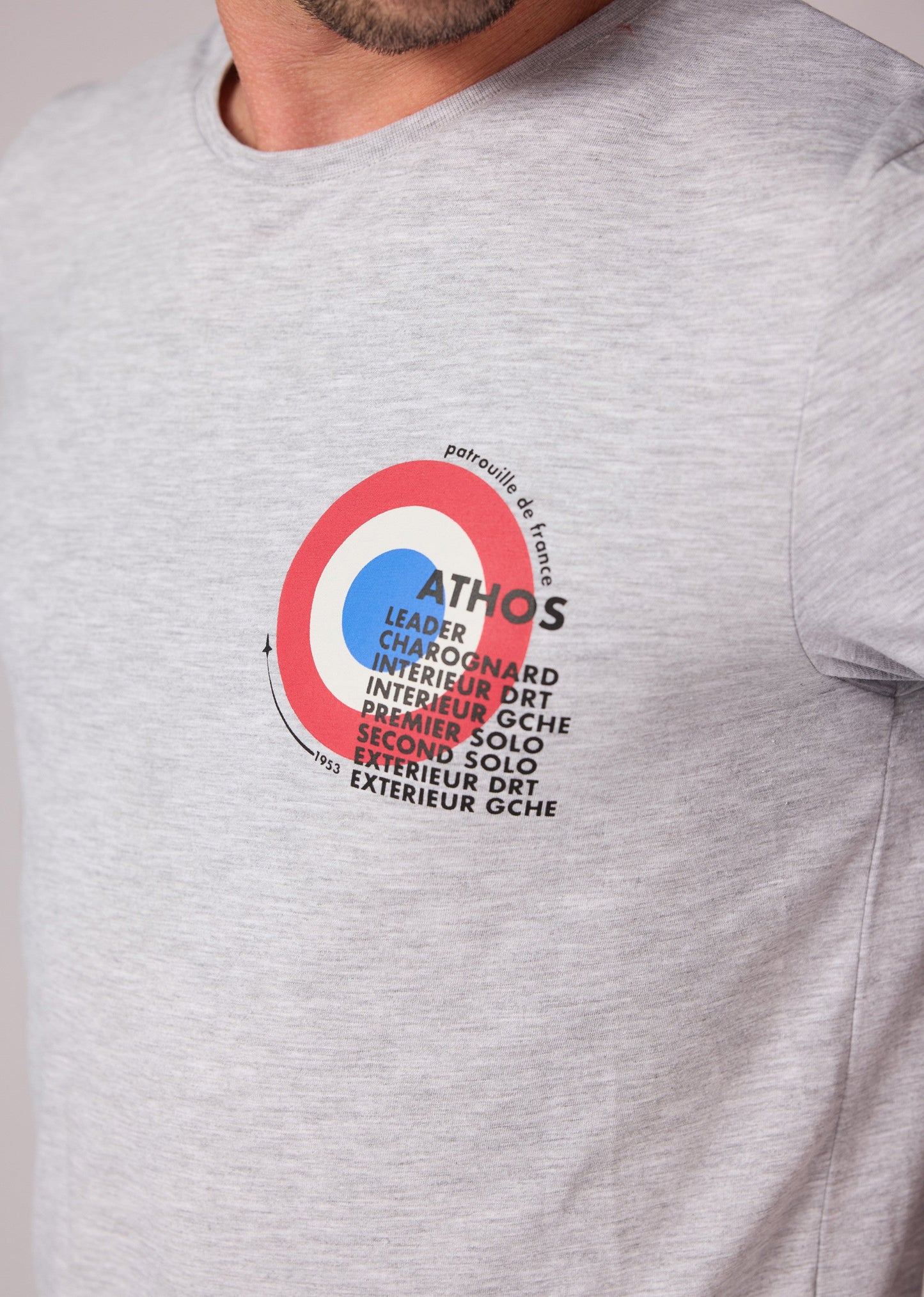 T-shirt manches courtes gris chiné MYSTER SELECT