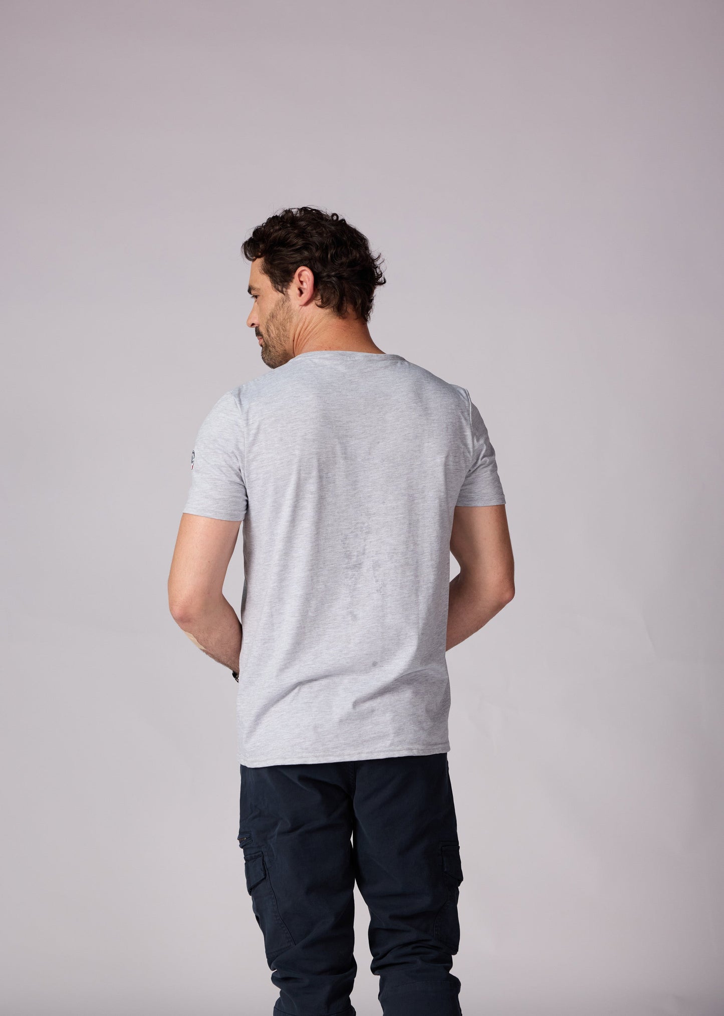 T-shirt manches courtes gris chiné MYSTER SELECT