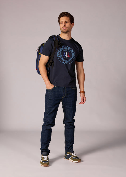 T-shirt bleu marine JAGUAR MERCERISE