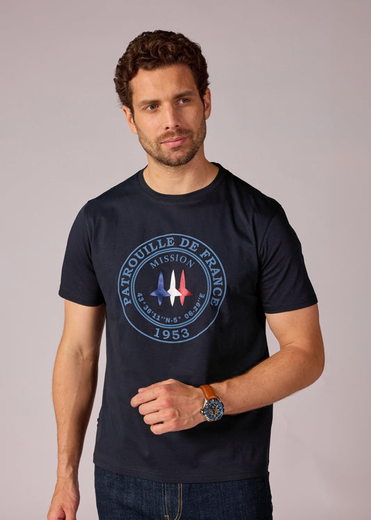 T-shirt bleu marine JAGUAR MERCERISE