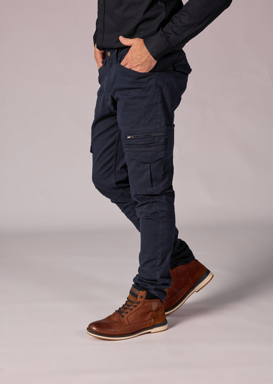 Chino bleu marine foncé LARGO MAHEVAN