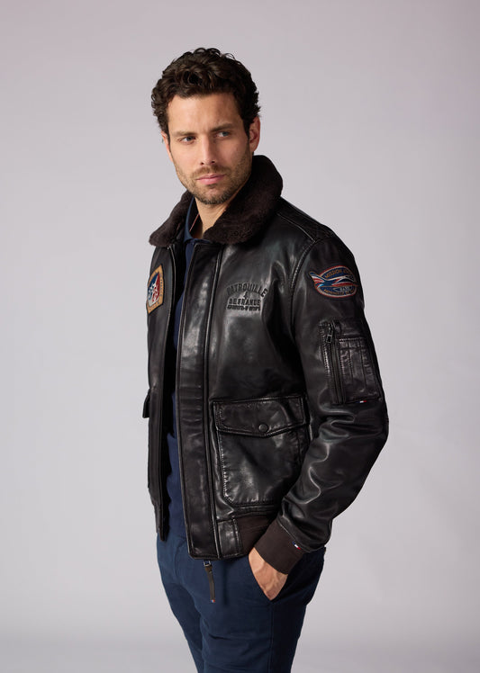Cuir marron RAVEN ALPHA