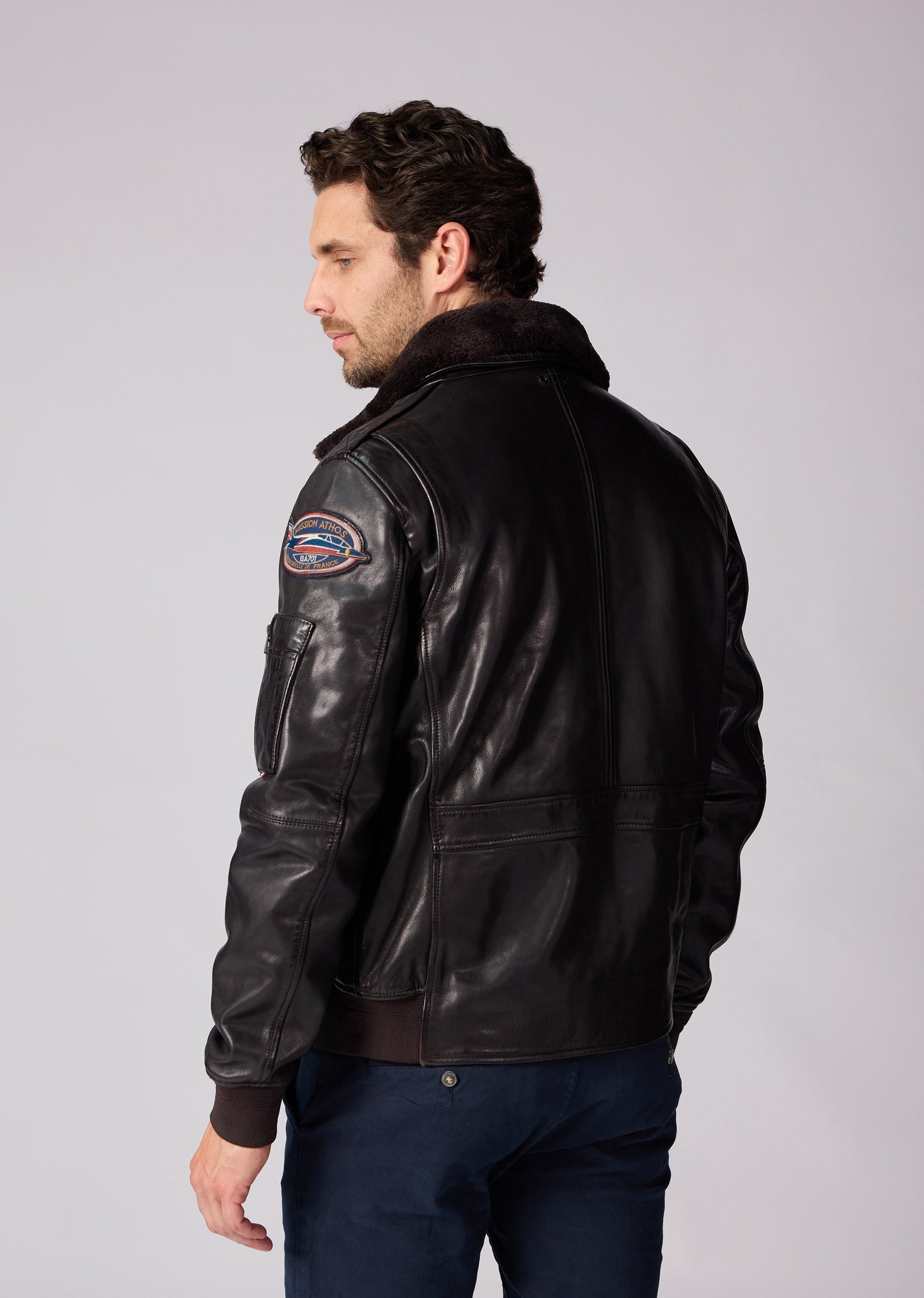 Cuir marron RAVEN ALPHA