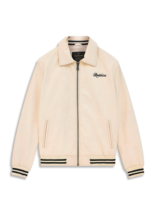Blouson En Cuir blanc SPARK CARAT