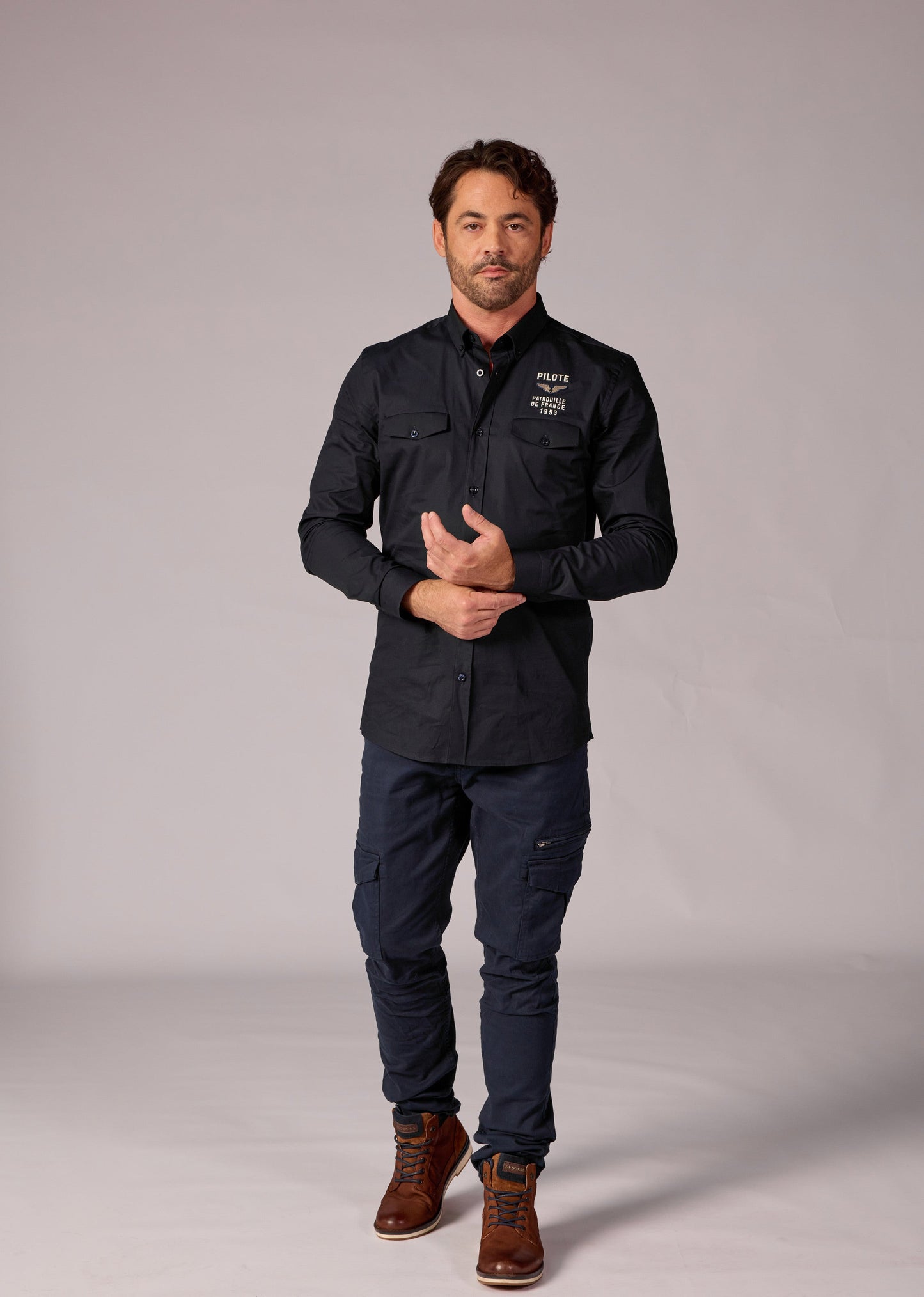 Chemise bleue marine VADOR TRIOMPHE