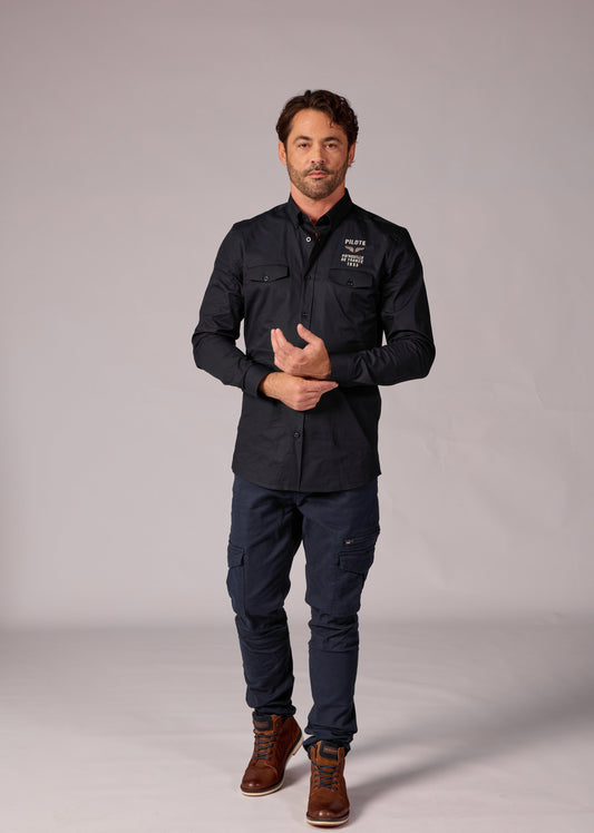 Chemise bleue marine VADOR TRIOMPHE
