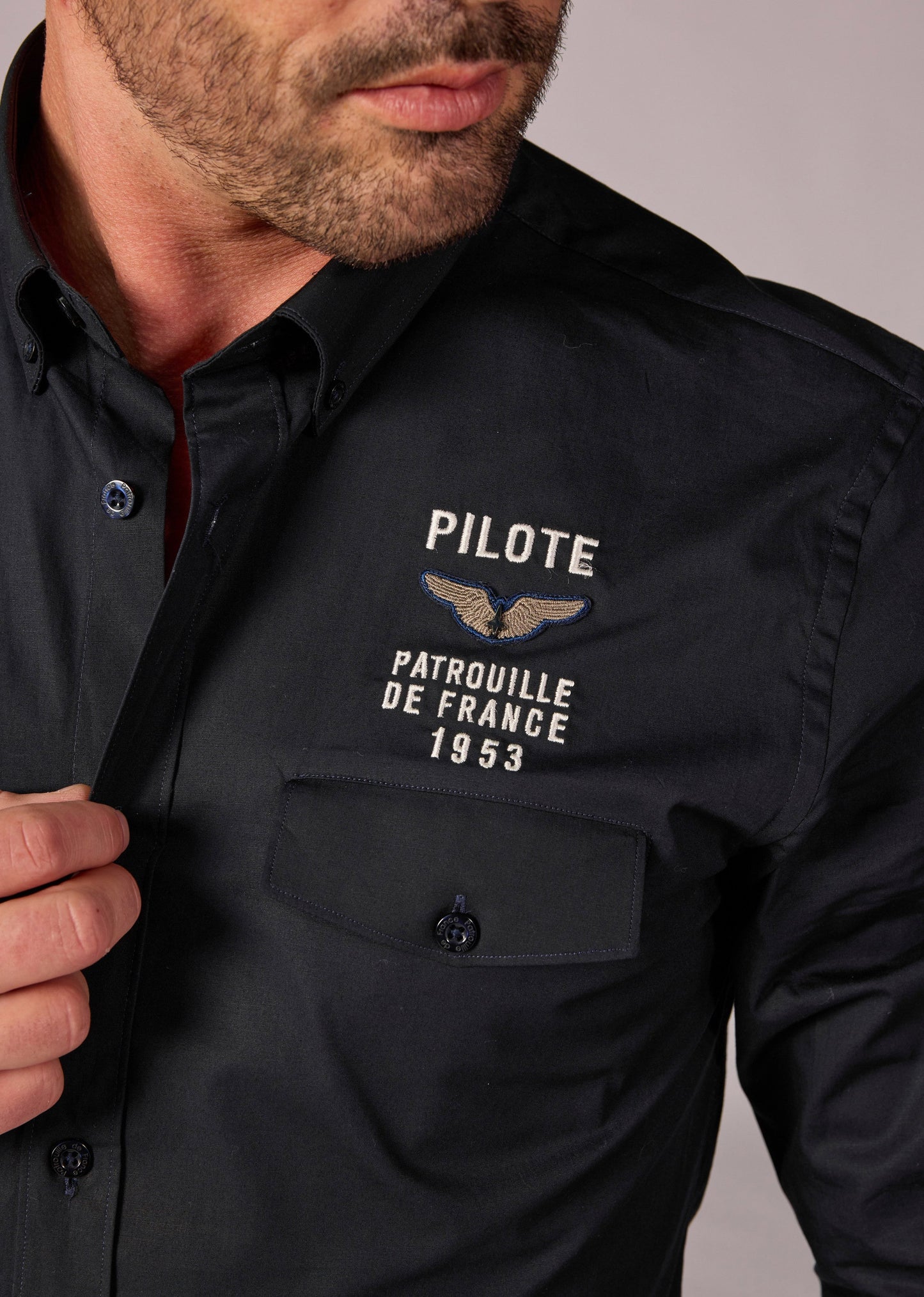 Chemise bleue marine VADOR TRIOMPHE