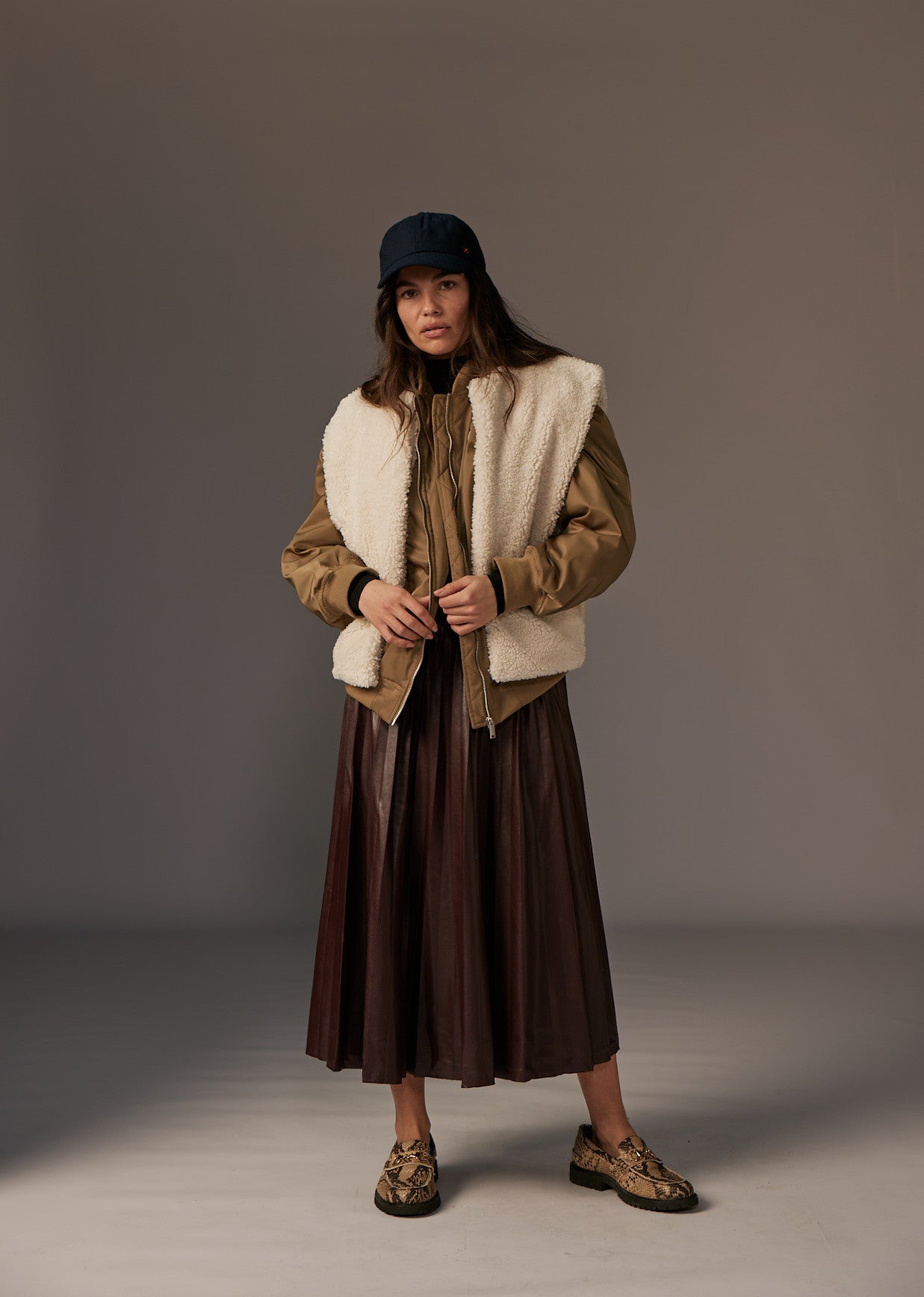 Veste sans manche beige BARJAV INDIRA