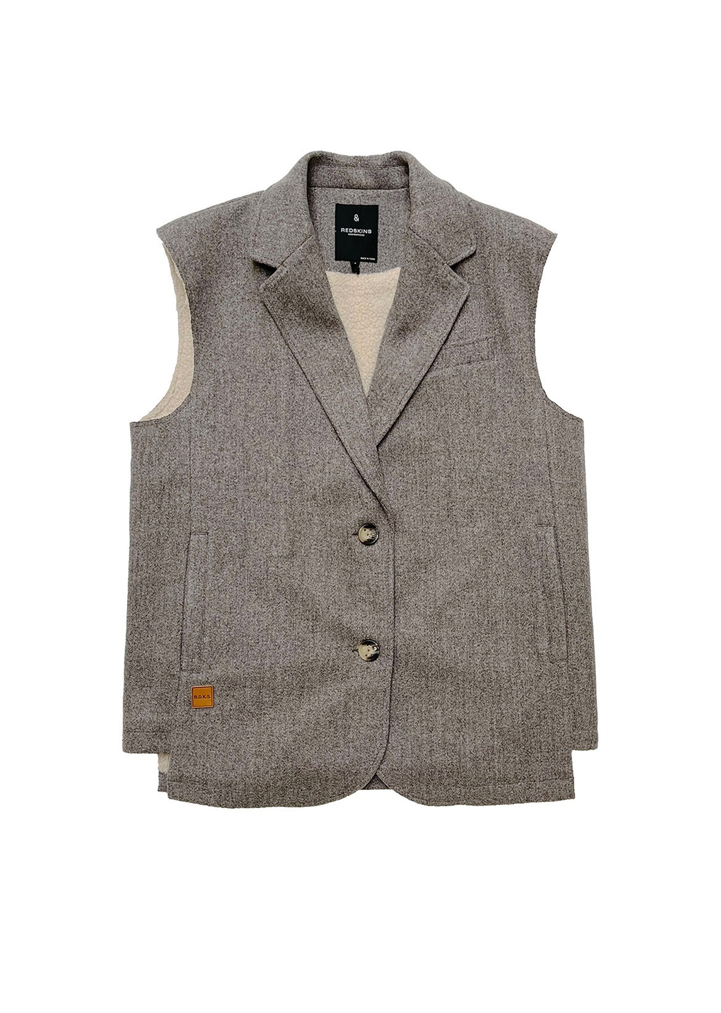 Veste sans manche grise TRUMAN LUCIE