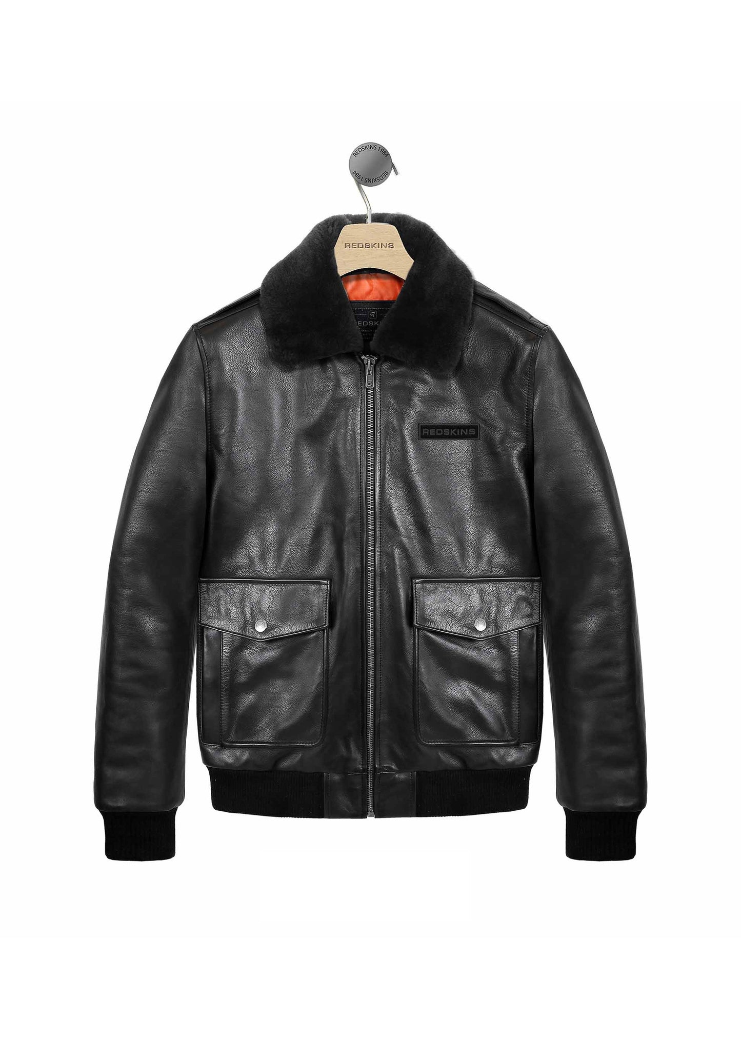 Blouson En Cuir noir PATTON ARGUS