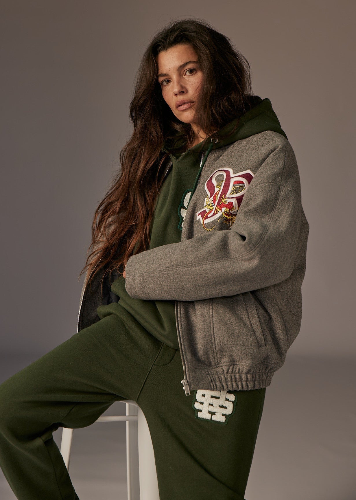 Bombers gris JANE LUCIE