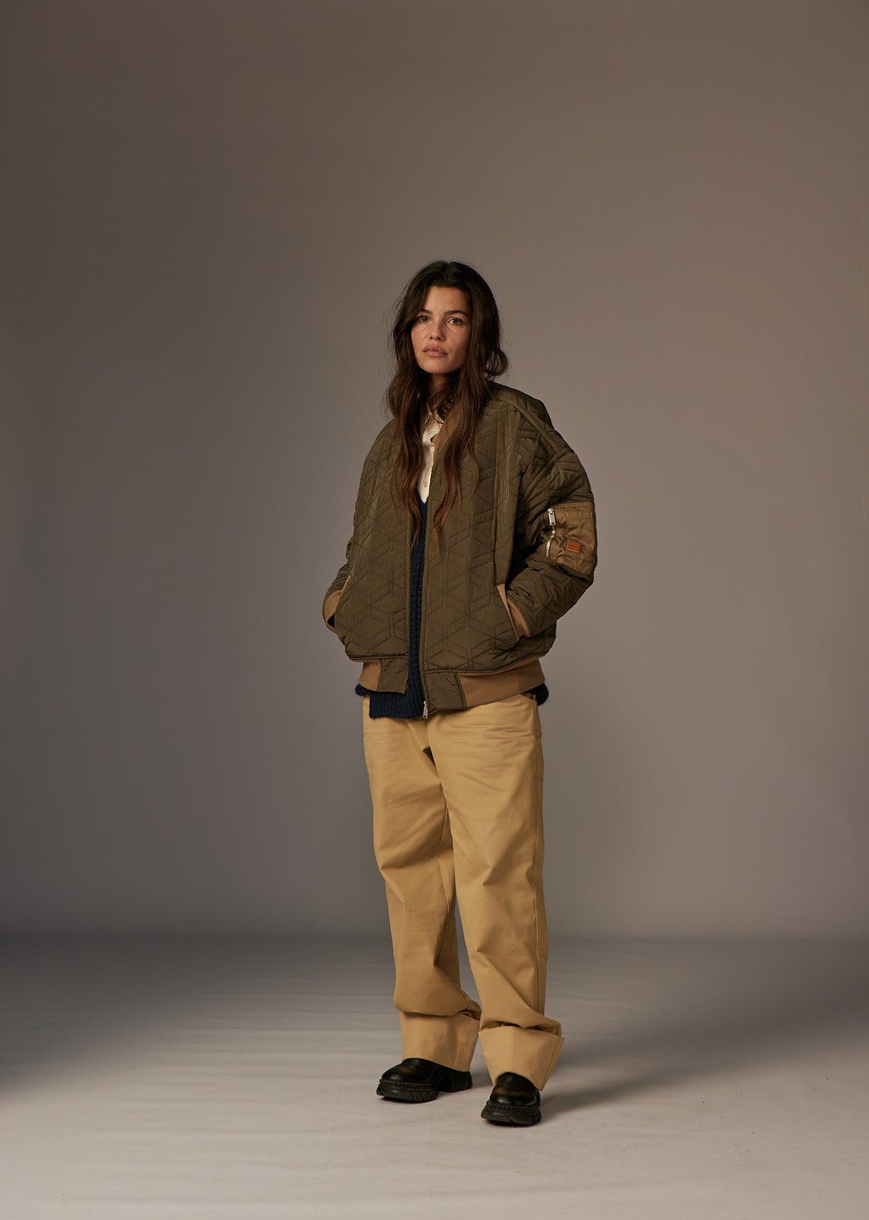 Blouson vert SHAKES OLYMPE