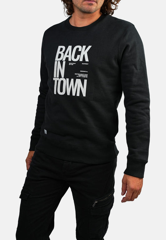 Sweatshirt noir BORN TIRSON