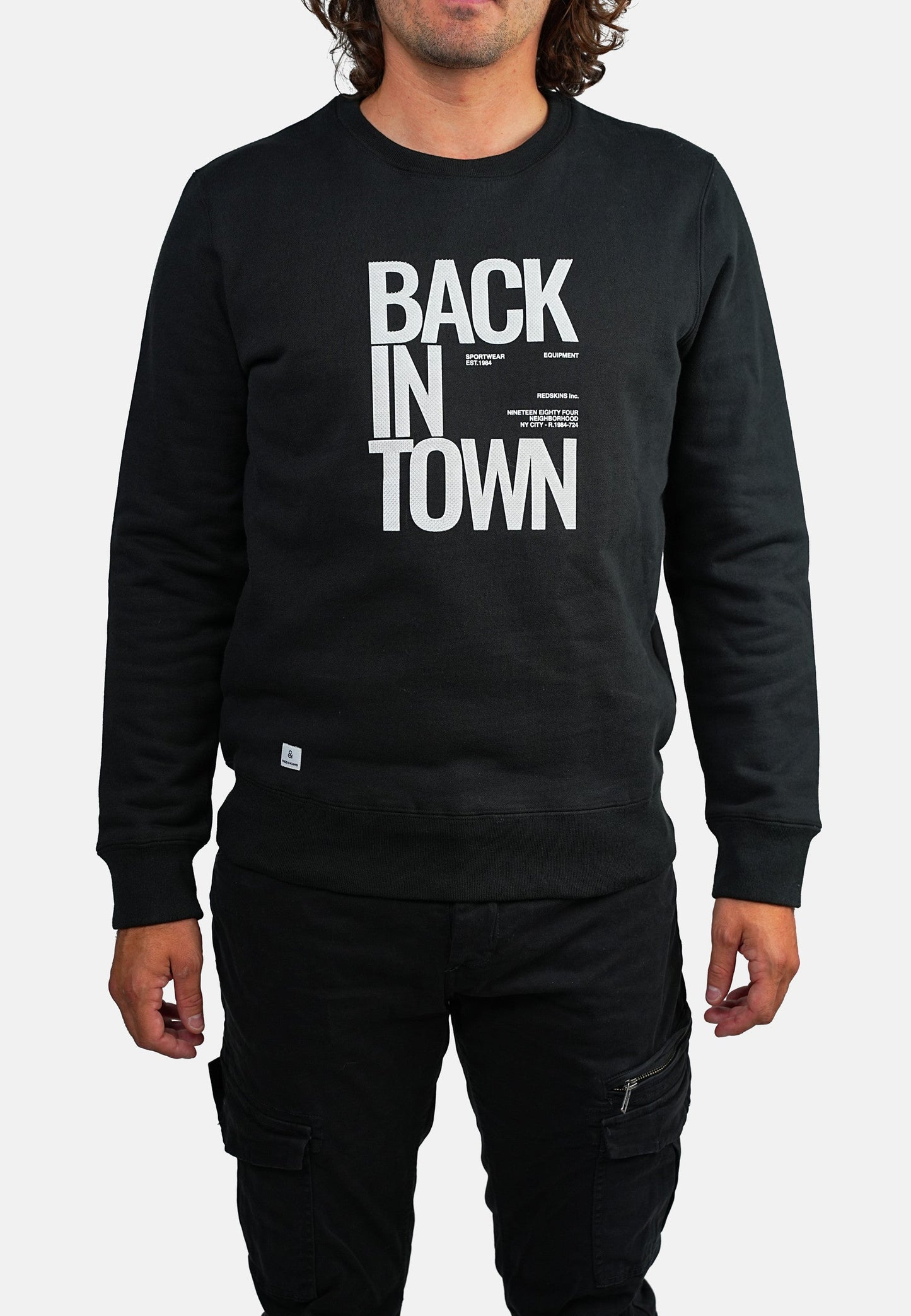 Sweatshirt noir BORN TIRSON