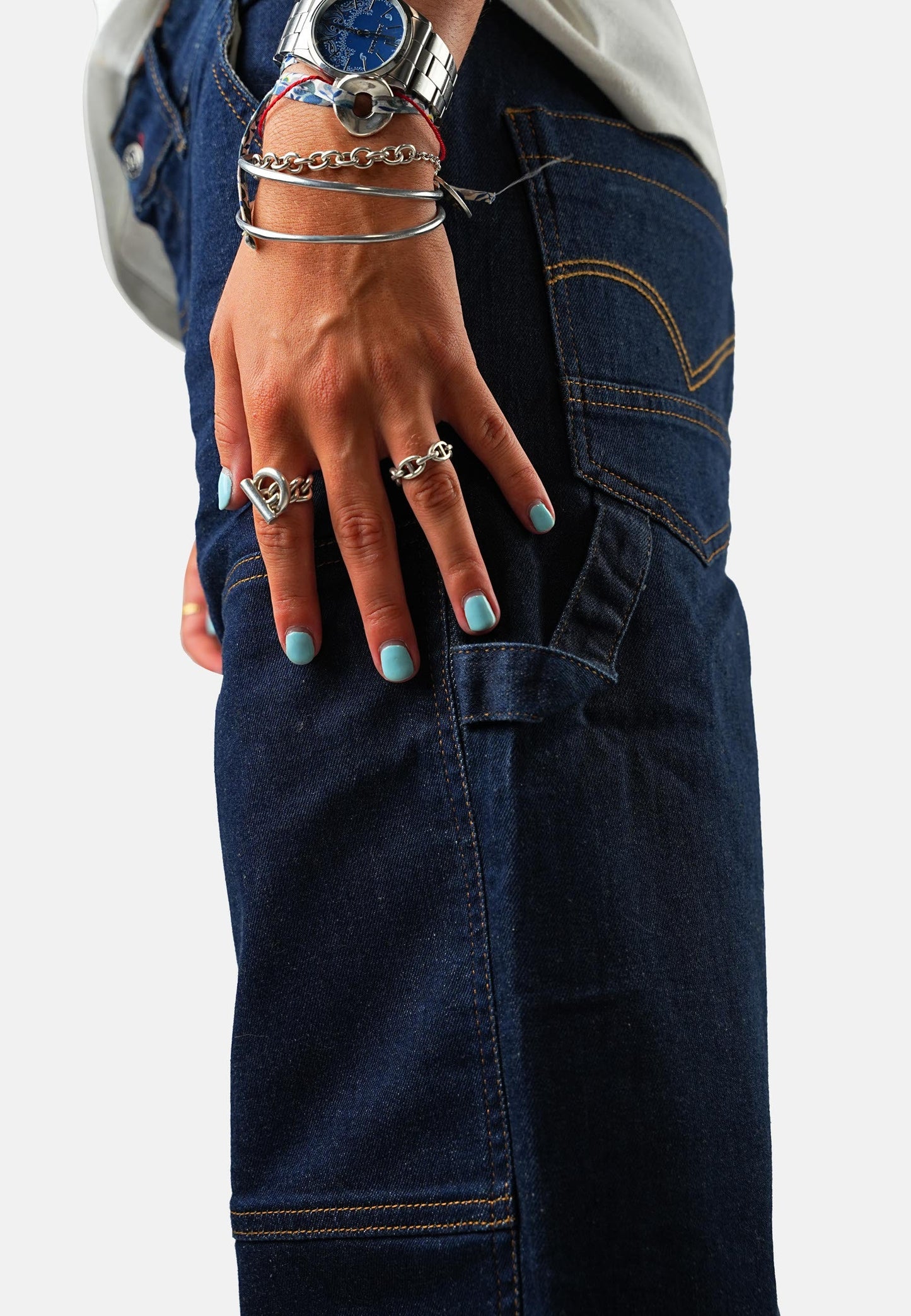 Jeans bleu marine CARRY ADANA