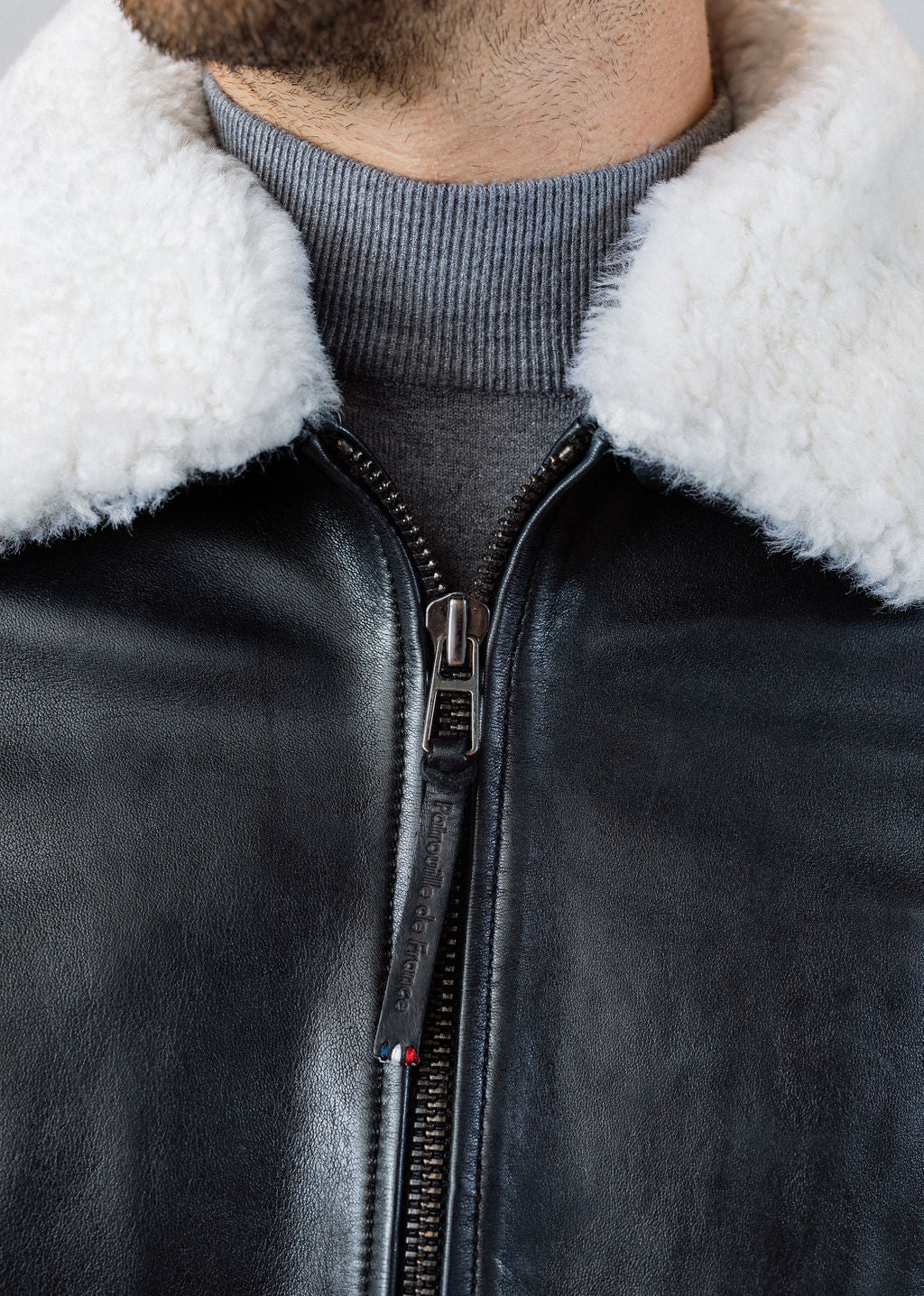 Blouson en cuir DOUGLAS ALPHA