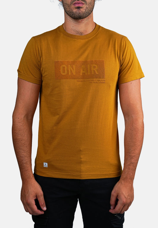 T-shirt manches courtes marron ONAIR COSUE
