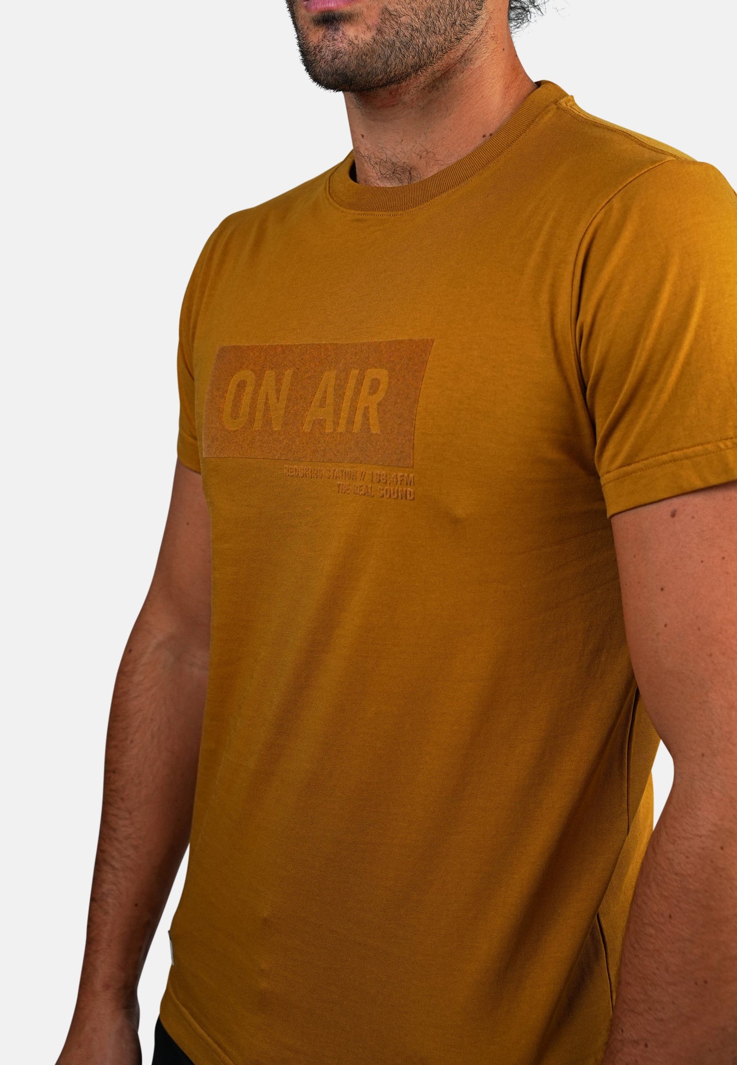 T-shirt manches courtes marron ONAIR COSUE