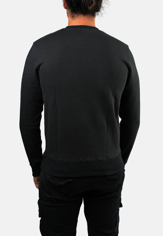 Sweatshirt noir SIDE TIRSON