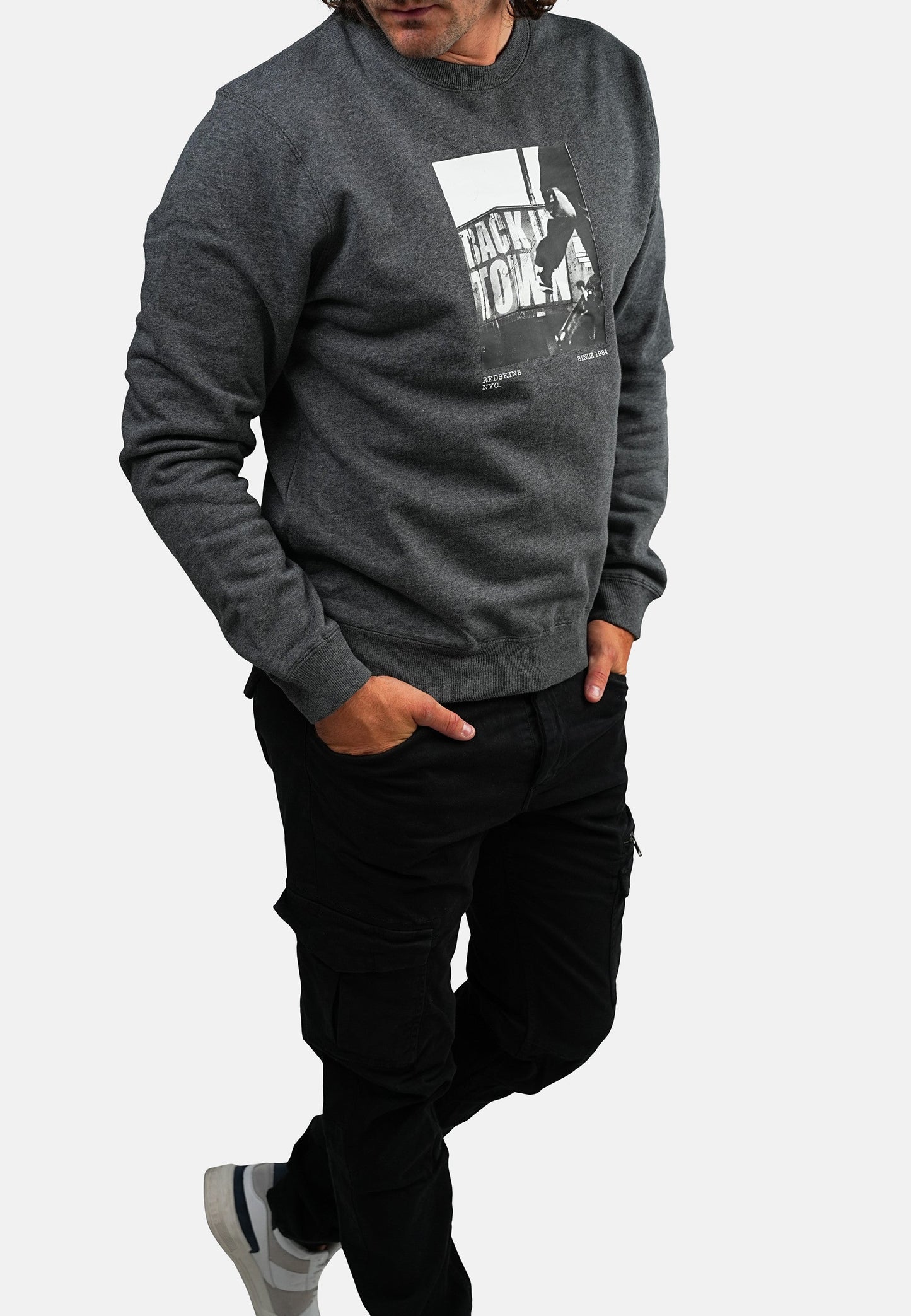 Sweatshirt gris SKATE TIRSON