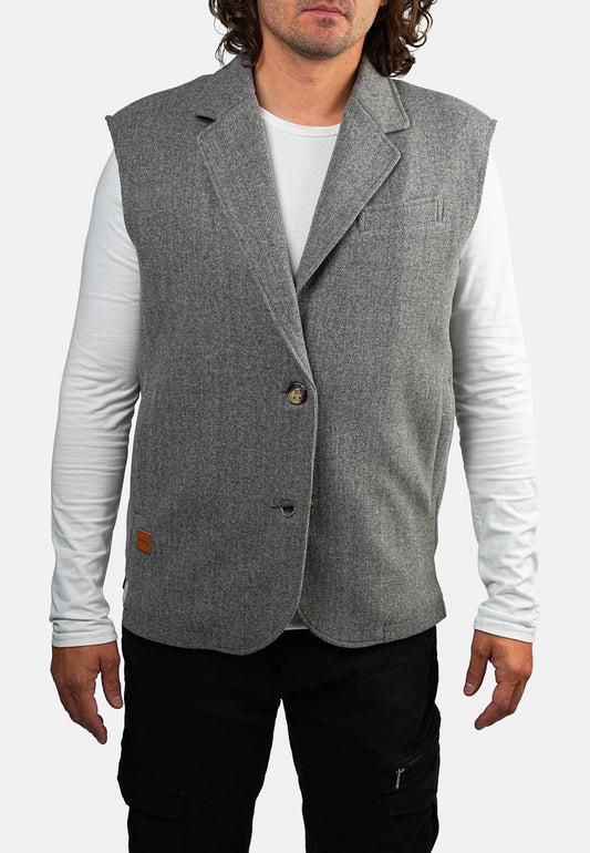 Veste sans manche grise TRUMAN LUCIE