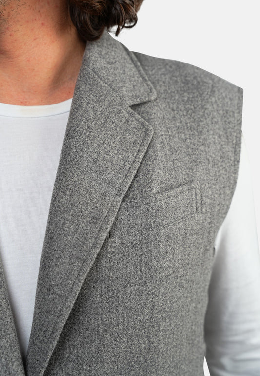 Veste sans manche grise TRUMAN LUCIE