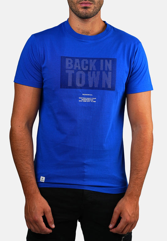 T-shirt manches courtes bleu URBAN COSUE