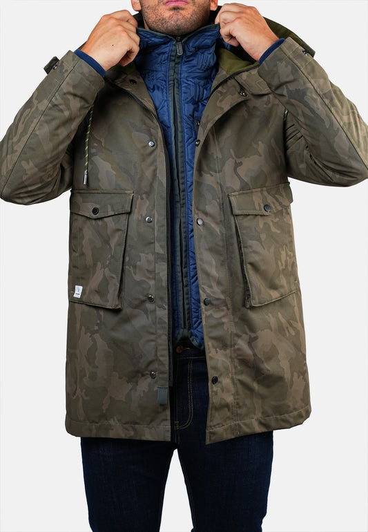 Parka verte GALERMA STARTCH