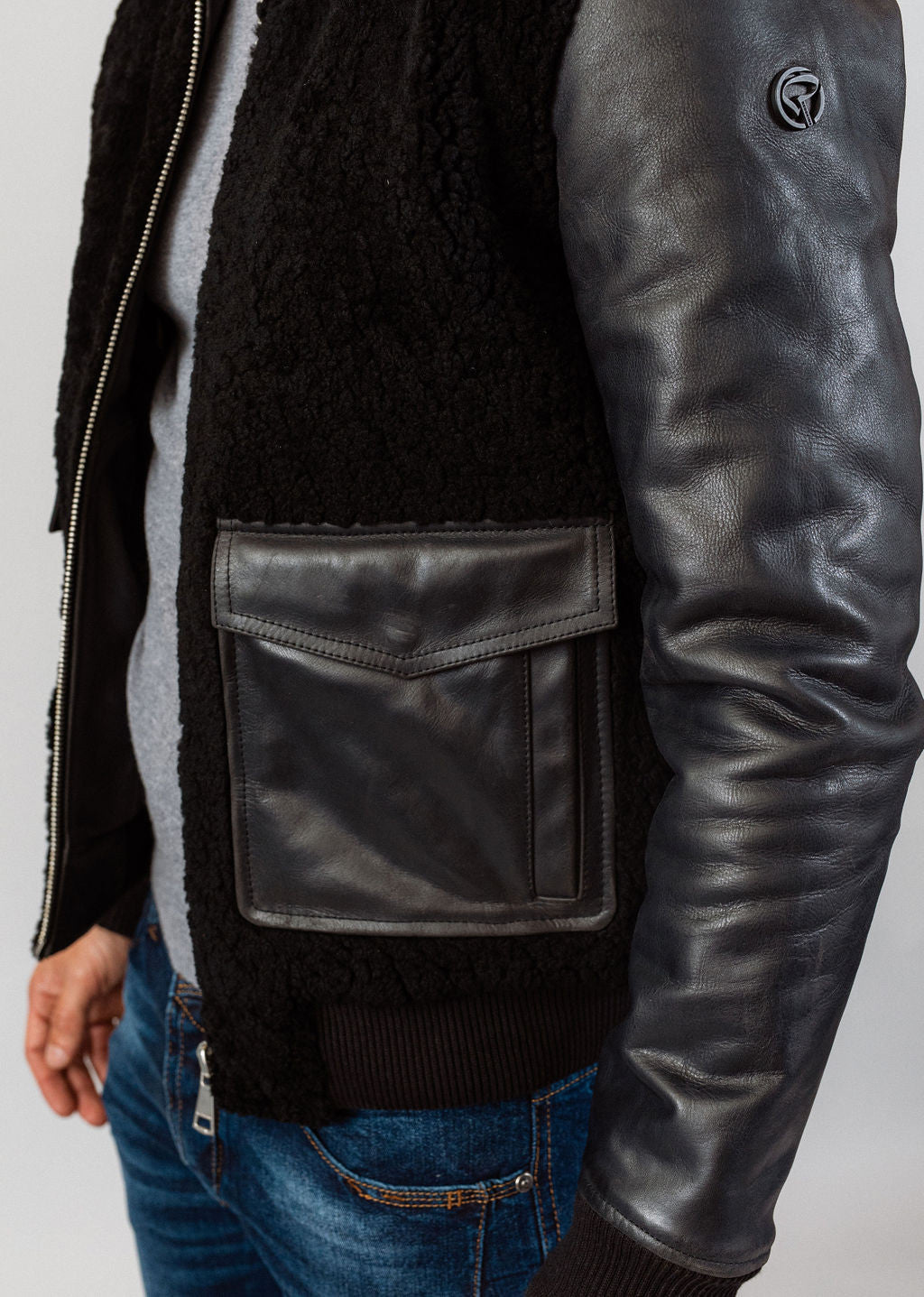 Blouson en cuir BROMAN STRICKING