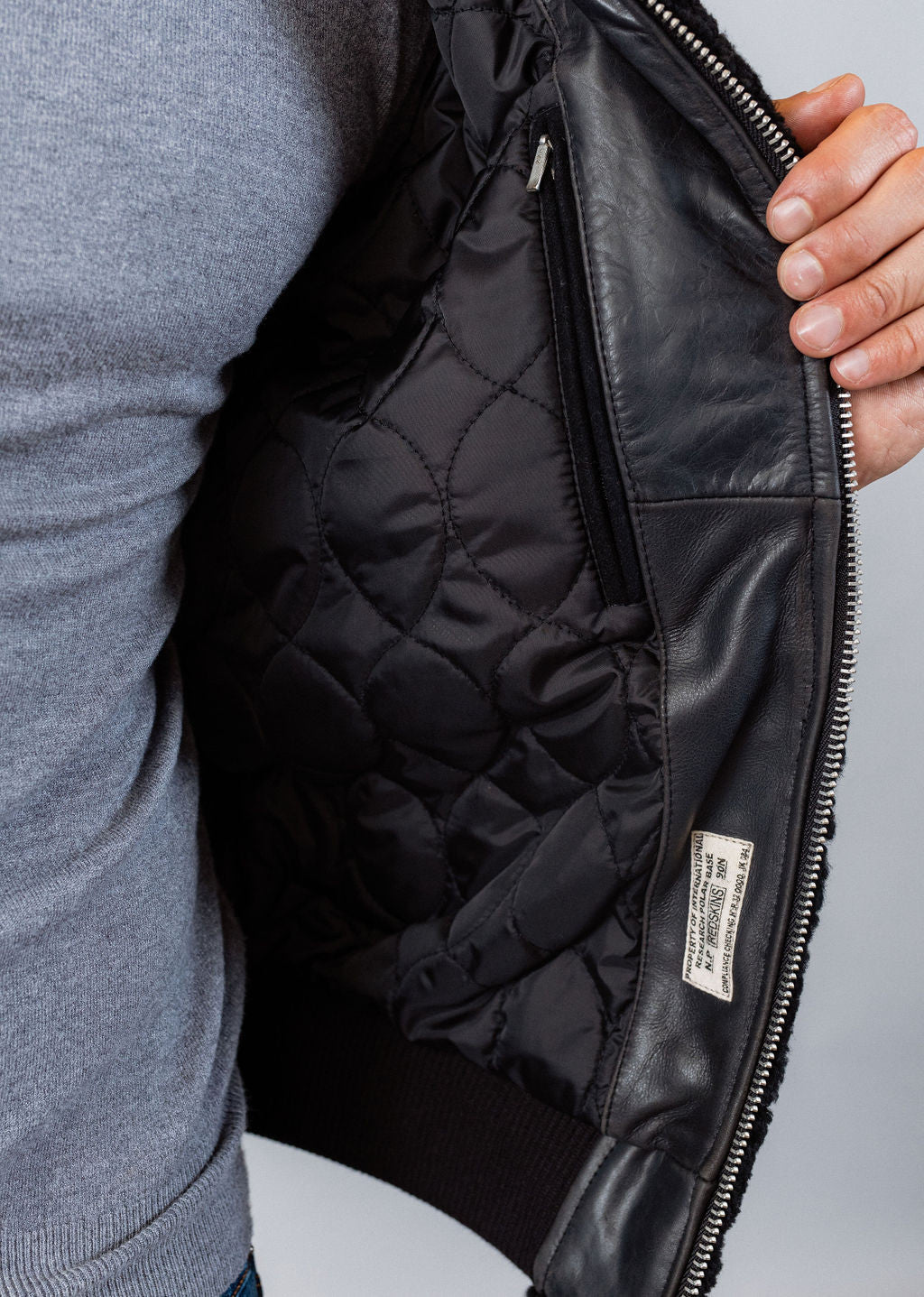 Blouson en cuir BROMAN STRICKING