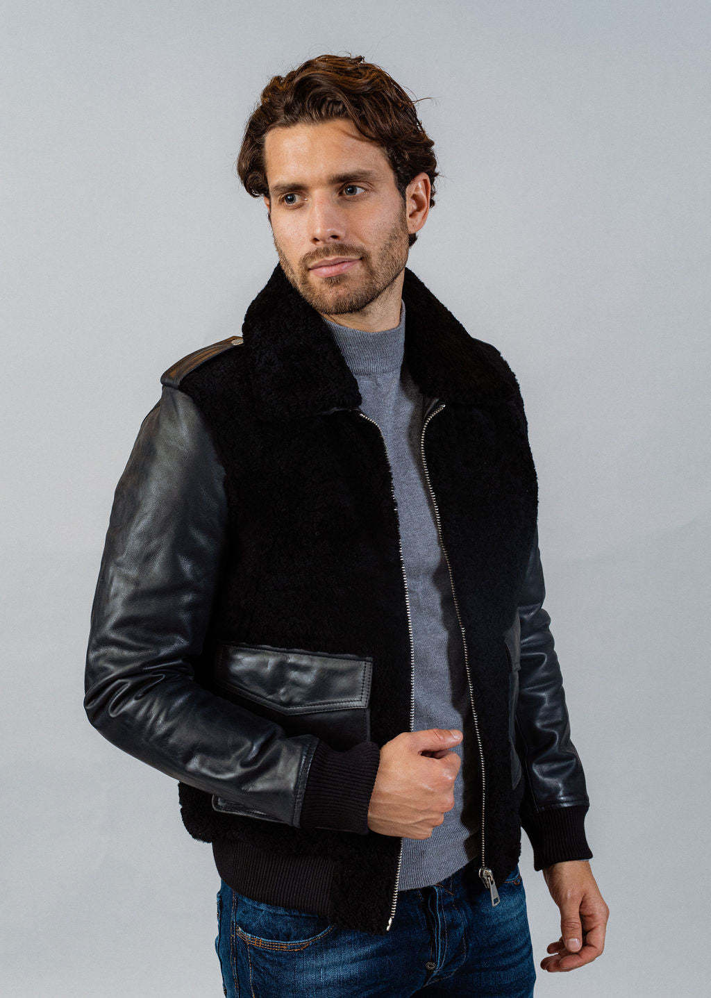 Blouson en cuir BROMAN STRICKING