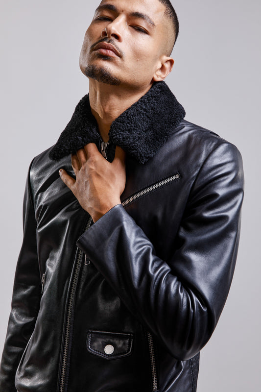 Veste en cuir CAREY BENTLEY