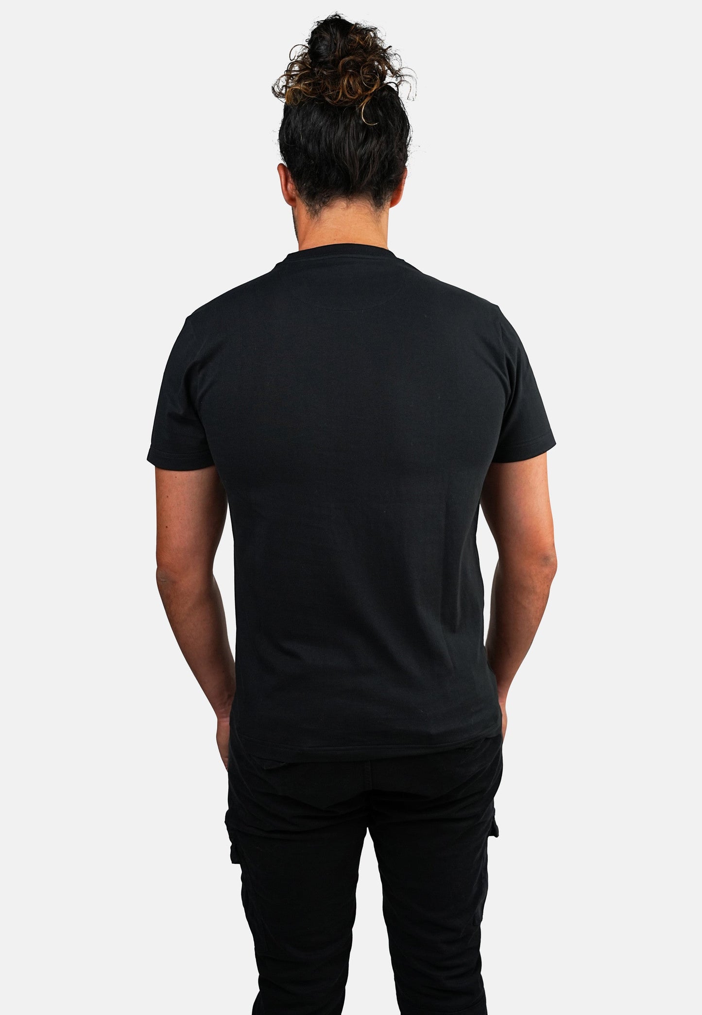 T-shirt manches courtes noir POLA COSUE